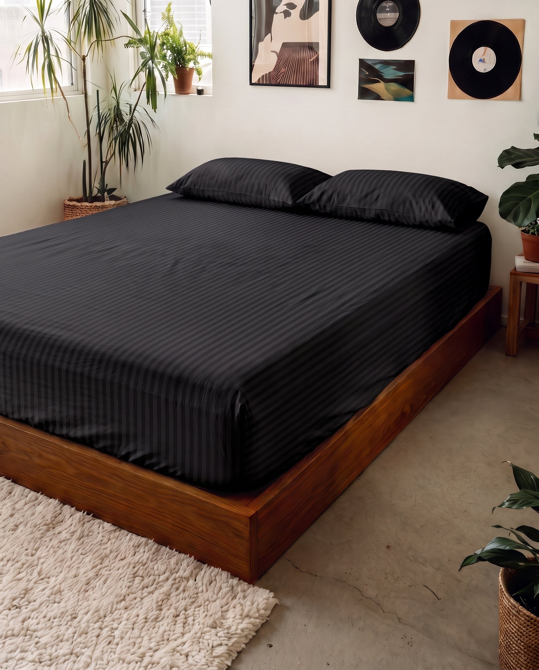 Striped Bedsheet Set – Microfiber