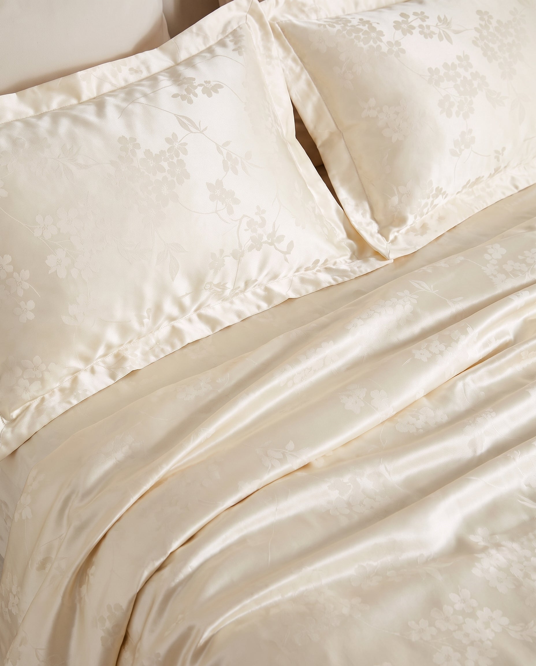 Duvet Cover Set – Flowers (Jacquard Polycotton)