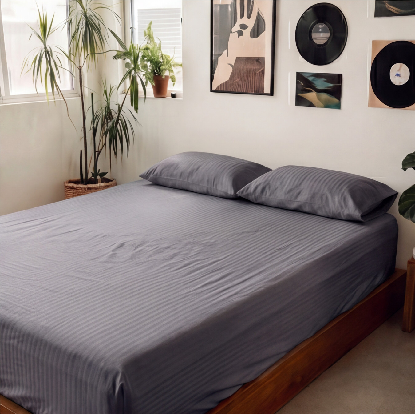 Striped Bedsheet Set – Microfiber