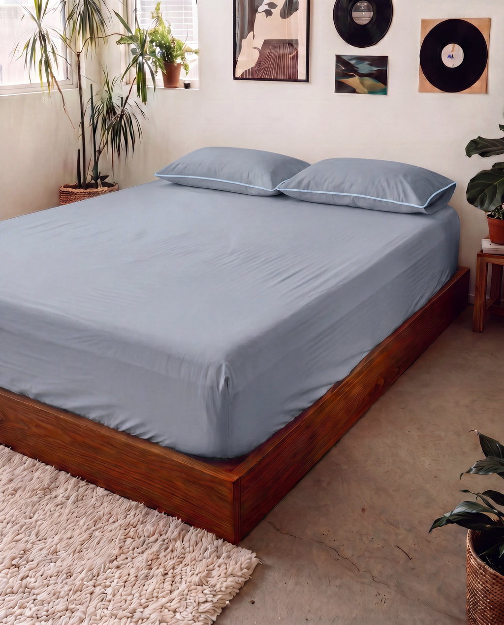 Bedsheet Set – 100% Cotton Plain