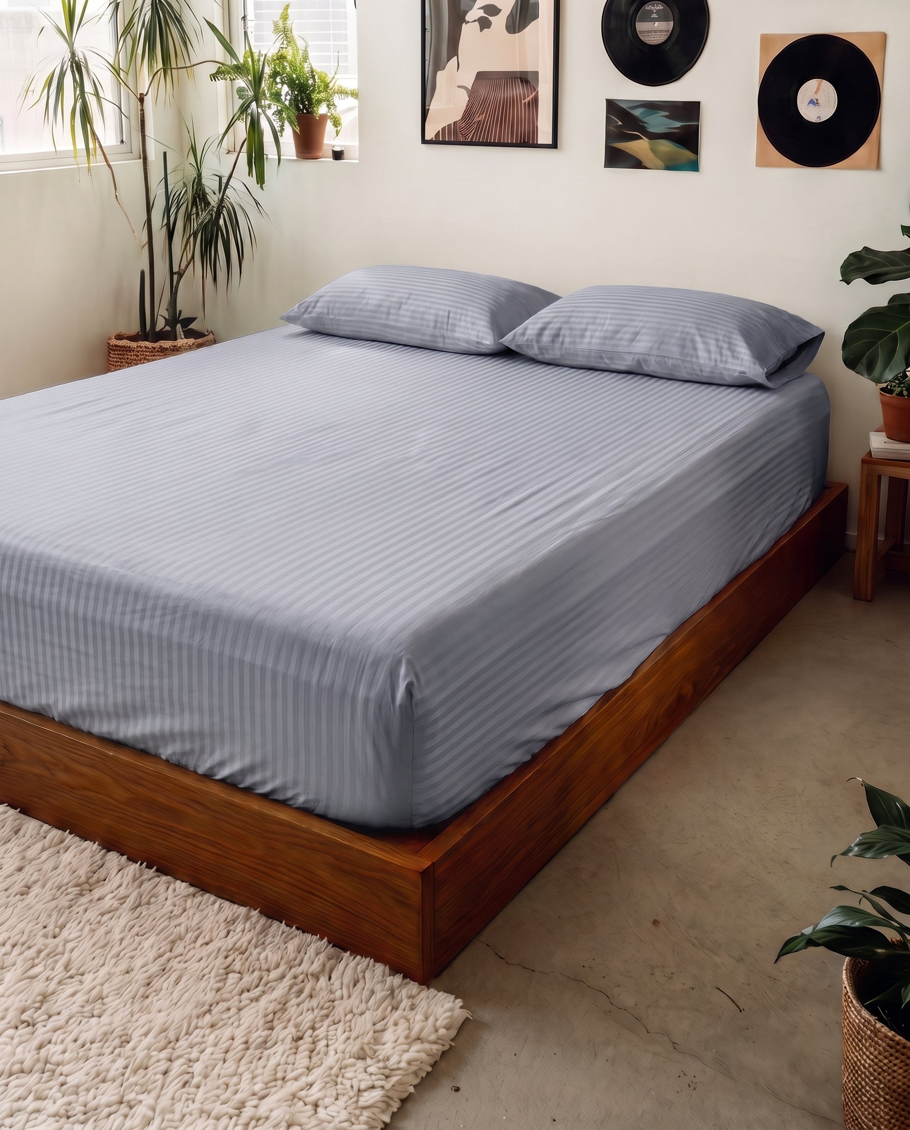 Striped Bedsheet Set – Microfiber