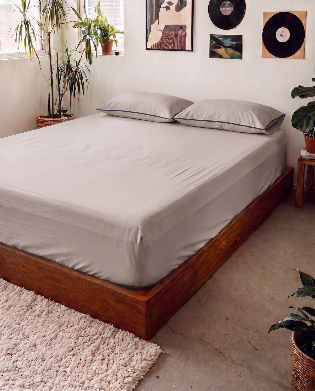 Bedsheet Set – 100% Cotton Plain