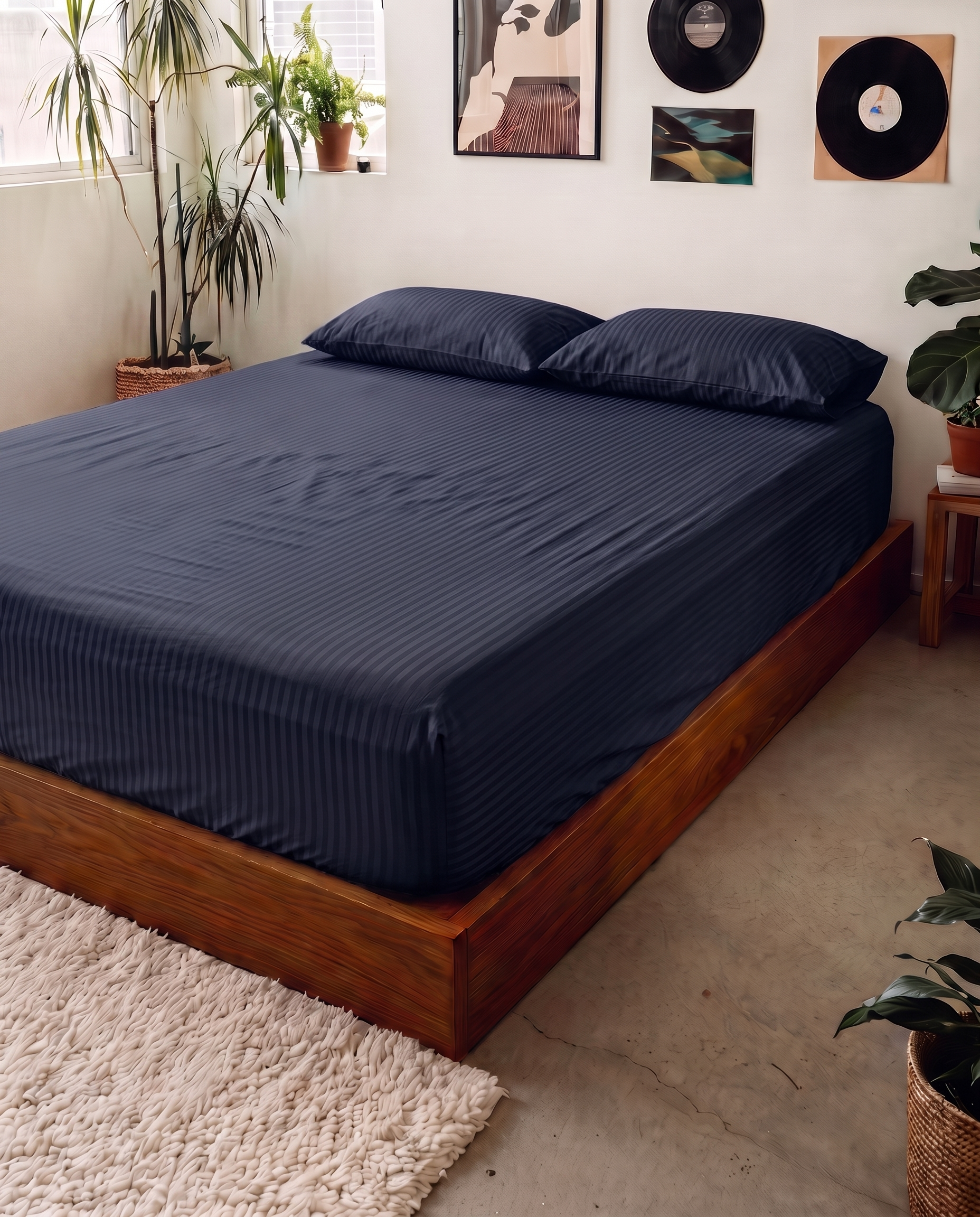 Striped Bedsheet Set – Microfiber
