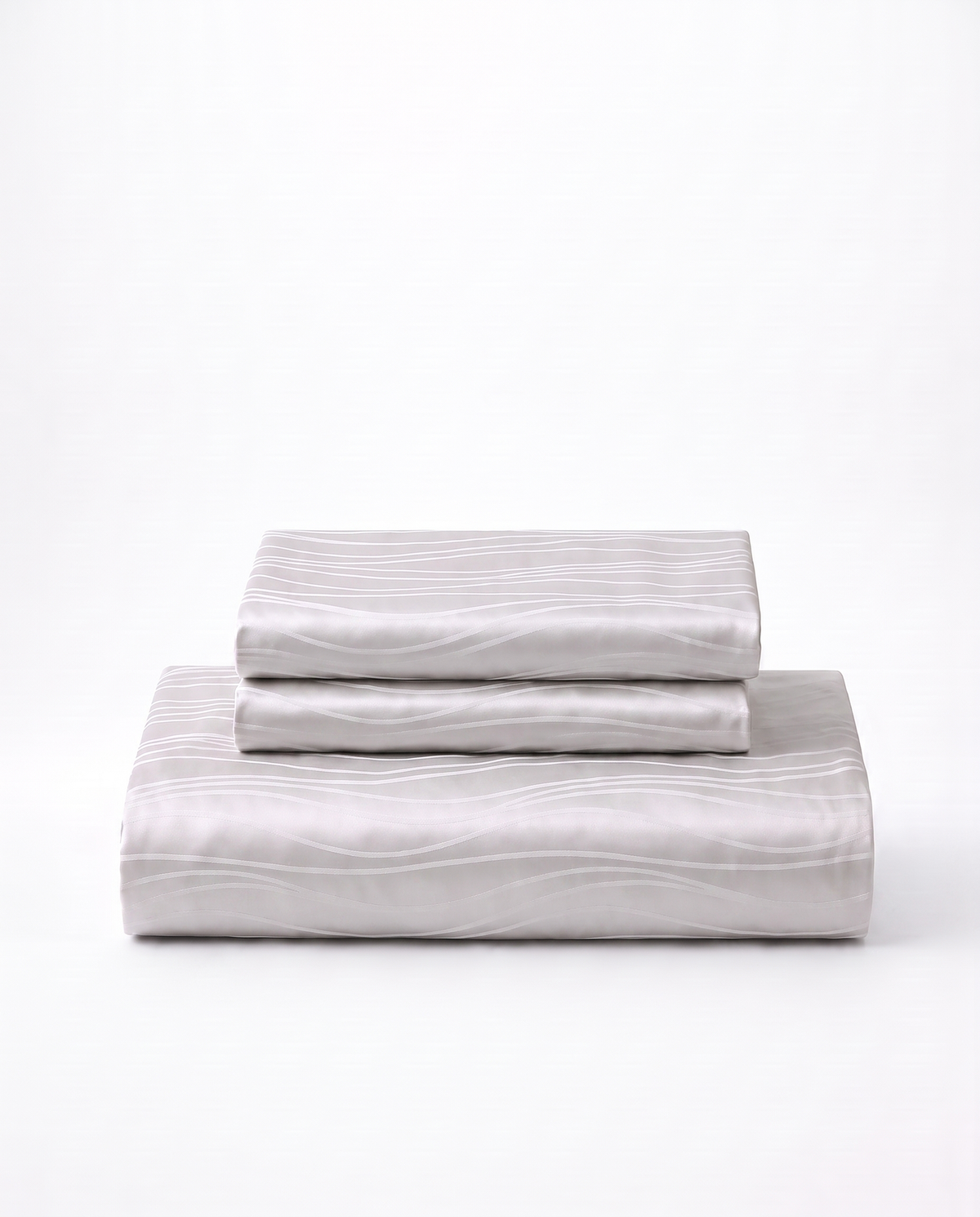 Duvet Cover Set – Wavy Stripes (Jacquard Polycotton)